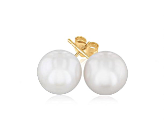 10-10.5mm Freshwater Cultured Pearl Stud Earrings